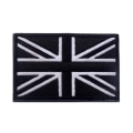 Miniatyrbillede 1 af 5: Taktisk britisk hvid sort Union Jack flag af England Storbri