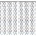 Pikkukuva 1 / 5: 2 kpl disco syntymäpäiväkoristeet - 1m*2m, disco oviverho juhlakoristelu, paljettipompomverho, sopii 70-luvun juhliin