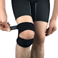 Pikkukuva 4 / 5: L Musta ruostumaton teräs Patella-polvi kaksoispuristuksella dynor