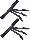 Herrar clips för skjortor och strumpor justerbar längd svart 2-pack