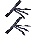 Miniatyrbild 1 av 5: Herrar clips för skjortor och strumpor justerbar längd svart 2-pack