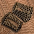 Pikkukuva 4 / 4: 50 kpl etiketinpidikettä 70 x 33 mm metallipronssi vintage-etiketinpidike Ca