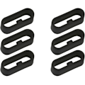 Miniatyrbilde 1 av 5: 6 stk Garmin Watch Rings Smart Watch Silikonbåndsløyfer, Gummibåndsløyfer, Garmin Watch Remstropp Erstatningsringer, 18mm