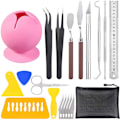 Miniatyrbild 1 av 5: 20 st Craft Making Tools Vinyl Embossed Art Flowers Tool Kit DIY