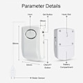 Miniatyrbilde 2 av 5: 2 stk Wi-Fi vannlekkasjesensor, 130dB smart flomsensor, vann
