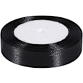 Miniatyrbild 2 av 5: Svart satinband, 20 mm x 22 m brett satinband dubbelsidig Fab