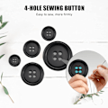 Miniatyrbillede 3 af 3: 200 stk. runde knapper i harpiks med opbevaring