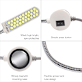 Miniatyrbillede 2 af 5: 2 stk. 2W 30LED Sylampe Fast Base Fleksibel Magnetisk Tu