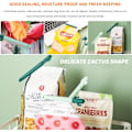 Miniatyrbillede 4 af 5: Madpose Klemme, Pose Klemme, 10 stk. Kaktus Pose Klemme, C