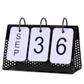 Miniatyrbillede 2 af 4: 1 stk. Jern Kalender Bord Mesh Hul Kalender Skrivebord Kalender