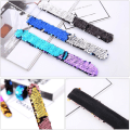 Miniatyrbillede 5 af 5: 8 stk. Glitter Havfrue Armbånd 2-Farvet Reversible Glitter Slap B