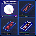 Miniatyrbilde 3 av 5: LED Open Neon Bokstav Veggkunst Åpen Lys Skilt USB Dimbar Neon L