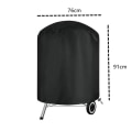 Pikkukuva 2 / 5: musta210D grilli suojus：76*91cm, - Vedenpitävä suojus kaasugrilliin,