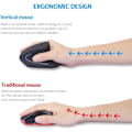 Miniatyrbilde 3 av 4: Ergonomisk trådløs vertikal mus med vertikal mus, 2.4G optisk