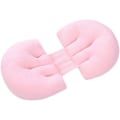 Miniatyrbillede 1 af 4: Pink Multifunktionel U-formet Graviditetspude Bomuld med Justerbar