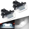 Miniatyrbillede 1 af 5: LED Auto Nummerpladelys 12V 3528SMD 6500K Xenon Hvid Baglygte