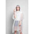 Pikkukuva 1 / 4: 2 Vedenpitävää Ponchoa, Uudelleenkäytettävä EVA Poncho, Unisex Aikuinen, Leirintä,