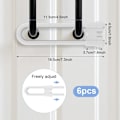 Miniatyrbilde 2 av 5: Securite Placard Child, 10 PCS Baby Cupboard Lock - U-formet barn