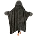 Miniatyrbilde 3 av 5: Sloth hette teppe 120 x 150 cm (The Gray Dog) Sloth gave gave ide for kvinners bursdag Valentinsdag jul morsdag morsom gave sloth flanell varm og myk pledd
