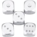 Miniatyrbillede 5 af 5: Aluminiumlegering Spilleterninger, 5 stk. i en æske, letvægts sekssidet