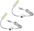 2 st 2W 30LED Symaskinslampa Fast Bas Flexibel Magnetisk Tu
