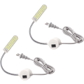 Pikkukuva 1 / 5: 2 kpl 2W 30LED ompelukoneen lamppu kiinteä jalusta joustava magneettinen Tu