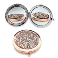 Miniatyrbillede 1 af 4: Forstørrende Små Makeup Spejle Cirkulære Lomme Makeup Spejle