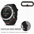 Miniatyrbilde 5 av 5: 6 stk Garmin Watch Rings Smart Watch Silikonbåndsløyfer, Gummibåndsløyfer, Garmin Watch Remstropp Erstatningsringer, 18mm