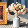 Miniatyrbild 4 av 5: 9 st konstgjorda rosor sidenblommor falska blombuketter för bröllop