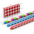 Miniatyrbild 2 av 5: 1 Pack (Röd) Magisk orm med 72 block, Magic Snake Cube Twist P