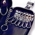 Miniatyrbillede 4 af 4: (Royal Blue) Herre Læder Nøgle Etui Ko Læder Lynlås Nøgle Etui-Gener