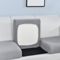 Miniatyrbilde 1 av 5: Grå Høy Elastisk Sofa Setetrekk Stue Sofa Setetrekk Sof