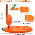 Miniatyrbillede 4 af 5: 2 i 1 Dumpling Maker - Orange, Tortilla Press, Mini Køkken Gadget