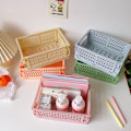 Miniatyrbillede 1 af 5: 4 stk. Mini sammenklappelig opbevaringskurv (4 mini) Pastel kasse skrivebord