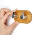 Miniatyrbilde 5 av 5: 2 kroker selvklebende krok, veggkroker for baderom håndkleholder kroker