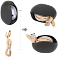 Miniatyrbilde 2 av 4: Svart 2 stk Smart In-Ear Hodetelefon Oppbevaringsboks/Hodetelefonkabel Sto