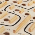 Miniatyrbilde 4 av 5: Trelabyrint i tre, med 2 kuler, ferdighetsspill, balanse, fra 3 år