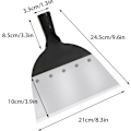 Miniatyrbilde 2 av 5: 1 stk Multifunksjonell hagerengjøringsspade i stål 21,5 cm flat spade