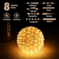 Miniatyrbillede 3 af 5: 1 stk. LED-kranslys - 18 cm, julelys med 150 batterier,