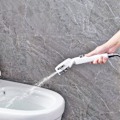 Miniatyrbild 4 av 4: 1 st vit högt tryck krom handdusch med stoppknapp Showe
