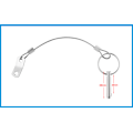 Miniatyrbillede 3 af 5: 4 stk. Hurtigudløserstifter, 6,3 mm øverste stiftdiameter, 51 mm samlet L