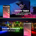 Miniatyrbilde 4 av 4: RGB LED-flomlys 25W utendørs RGBW-farge Bluetooth APP-fjernkontroll C