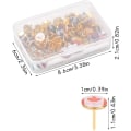 Miniatyrbillede 3 af 5: 100 stk. dekorative trykknapper, 10mm nationale flag trykknapper, kork