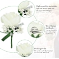 Miniatyrbillede 3 af 5: 4 stk. Kunstige Silke Blomster Mænd Bryllup Corsage 12*7cm Holdbar Brude C