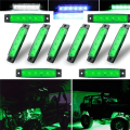 Miniatyrbilde 1 av 5: 10-pakks LED-steinlys, stripelys, hjulbue-lys, underglød