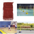 Miniatyrbillede 4 af 5: Foldbar Badminton Net, Bærbar Badminton Net, 610 x 76 cm Volleyball Net, Justerbar Foldbar og Holdbar Udendørs Badminton Net til Indendørs eller Udendørs Sport (Vinrød)
