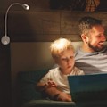 Miniatyrbilde 4 av 5: Sengelampe vegglampe 2 LED-lys leselampe svanehalslampe 3W,