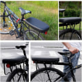 Miniatyrbilde 4 av 4: Sykkelsete bak, barnesykkelsete, barnesykkelsete/terrengsykkel/baksete for barn, PU sykkeltransportsete