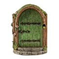 Miniatyrbillede 5 af 5: Miniature Pixie Elf Fe Dør Træ Have Vindue Dør Jul
