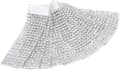(50 stk. Sølv)Servietringe Bord Serviet Holder Diamant Ring Windi